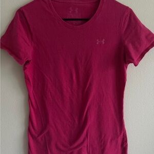 Under Armour Women's Short Sleeve Tee in Hot Pink